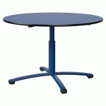 TABLE MALIBU Ø 120 T3/T6 PC ST BLEU U525/NOIR BLEU 5005 - MANUTAN EXPERT