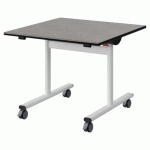 TABLE MALIBU RAB 80X80 T4 DL ST ANTIB BÉTON F186/NO BLC 9016