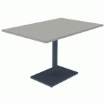 TABLE MENORCA 120X80 T6 ÉP 24MM STR ALAI GRIS PERLE GRIS/NS - MOBIDECOR