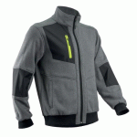 VESTE DE TRAVAIL THERMIQUE GRISE MIKAN - AVEC COL MONTANT - T S COVERGUARD