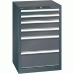 ARMOIRE NOIR 564X572X850 AVEC 6 TIR. 75KG _ 14.258.060 - LISTA