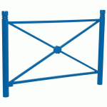 BARRIÈRE PROVINCE ROSACE 1.57 M CITY - ZINC BLEU 5010 - PROCITY