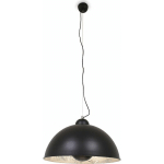 LAMPE À SUSPENDRE EVERALDO SAND BLACK & SILVER Ø 54 CM E27 11049