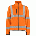 PROJOB 6105 SOFTSHELL 2 COUCHES - EN ISO 20471 CLASSE 3 ORANGE/NOIR - TAILLE XXXL