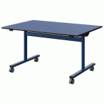 TABLE MALIBU RAB. 120X80 T4 DL ST BLEU U525/NOIR BLEU 5005