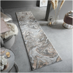 FLAIR RUGS - TAPIS EFFET 3D POUR SALON MARBLED ROSE 60X230 - ROSE