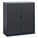 ARMOIRE MÉTAL À RIDEAUX UNION G. H 100 X L 100 X P 45 CM CORPS ANTHRACITE RAL 7016 RIDEAUX ANTHRACITE