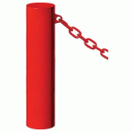 BORNE BARCELONE Ø 16 CM 1 ANNEAU - ZINC ROUGE 3020 - PROCITY