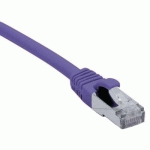 CORDON RJ45 CATÉGORIE 6A S/FTP LSOH SNAGLESS VIOLET - 25 M - DEXLAN