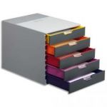 DURABLE MODULE DE CLASSEMENT VARICOLOR 5 TIROIRS MULTICOLORE - DIMENSIONS : L29,2 X H28 X P35,6 CM