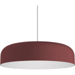 LUMICOM - TUZZI SUSPENSION, 1XE27, MAX 42W, MÉTAL, ROUGE COWHIDE/BLANC, D.40CM 40 COWHIDE ROUGE/BLANC - BLANC