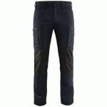 PANTALON DE TRAVAIL SERVICES STRETCH MARINE FONCÉ/NOIR TAILLE 46 - BLAKLADER