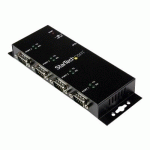 STARTECH.COM HUB ADAPTATEUR USB VERS SÉRIE DB9 RS232 4 PORTS  MONTAGE SUR RAIL DIN INDUSTRIEL ET MURAL