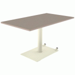 TABLE MANO MOB 140X80 T6 STR ALAISÉ CHÊNE H. CAPPUCC./1013 - MOBIDECOR