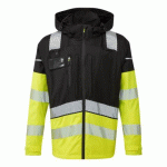 PORTWEST BX323 VESTE DE PLUIE ULTIMATE HAUTE-VISIBILITÉ 3 EN 1 JAUNE/NOIR - TAILLE S