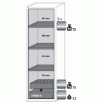 ARMOIRE SÉCURITÉ S-CLASSIC-90 S90.196.060.WDASR JAUNE