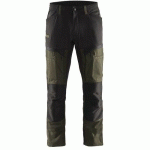 PANTALON DE TRAVAIL SERVICES STRETCH VERT OLIVE/NOIR TAILLE 50 - BLAKLADER