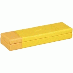 RHODIARAMA PLUMIER SIMILI CUIR ITALIEN 21X5,5X3 CM - JONQUILLE - LOT DE 2