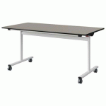 TABLE MALIBU RAB 160X80 T6 DL ST ANTIB GRIS U727/NO BLC 9016