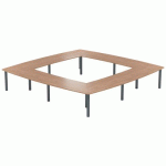 TABLE RÉUNION ATEM 400 X 400 CM PIED ROND ANTHRACITE /NOYER - MBA