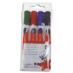 5 ETOILES POCHETTE DE 4 MARQUEURS PERMANENT POINTE OGIVE ENCRE ASSORTIE À BASE D ALCOOL