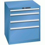 ARMOIRE BLEU CAP. 717X725X800 AVEC 4 TIR. 75KG _ 78.632.040 - LISTA