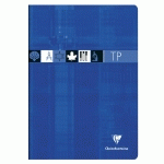 CAHIER TRAVAUX PRATIQUES PIQUÉ A4 80 PAGES PETITS CARREAUX + UNI COULEUR ALÉATOIRE - ASSORTIS - LOT DE 10