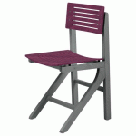 CHAISE EOLE AST - HÊTRE PRUNE - STRUCTURE HÊTRE ANTHRACITE - SUNSET CREATION