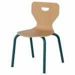 CHAISE MALIBU 4P - T3 - COQUE HÊTRE / ALU BLEU 5025 - MANUTAN EXPERT