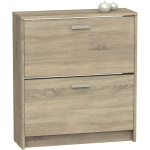 PEGANE - COMMODE MEUBLE À CHAUSSURES 2 PORTES COLORIS CAMBRIAN - HAUTEUR 82 X LONGUEUR 74 X PROFONDEUR 25 CM