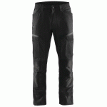 PANTALON DE TRAVAIL SERVICES STRETCH NOIR/GRIS FONCÉ TAILLE 48C - BLAKLADER