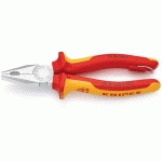 PINCE 180MM AVEC TRANCHANT - ISOLÉE 1000V - OEILLET ANTICHUTE - KNIPEX