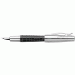 STYLO PLUME E-MOTION CROCO NOIR