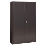 ARMOIRE MÉTAL CLASSTOUT - A PORTES BATTANTES - H. 198  X  L. 120 CM - CORPS ANTHRACITE - PORTES ANTHRACITE