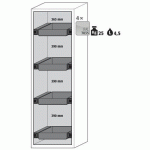 ARMOIRE SÉCURITÉ S-PHOENIX-90 S90.196.060.FDAS BLANC - ASECOS