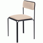 CHAISES BISTROT ASSISE SIMILI-CUIR IVOIRE - MEET BY PAPERFLOW