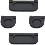 PETITES ECREVISSES - LOT DE 4 POIGNÉES TIROIR INVISIBLES 35/75MM POIGNÉES MEUBLE AVEC VIS POUR ARMOIRE CABINET COMMODE NOIR