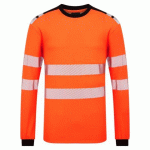 PORTWEST FR736 TEE-SHIRT MANCHES LONGUES MODAFLAME PW3 HV ORANGE/NOIR - TAILLE M