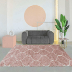 JADOREL - 200X290 - TAPIS SHAGGY SHAGGY SA ROSE 200X290 OEKO TEX® EN POLYPROPYLÈNE DOUX ET SOYEUX - ROSE