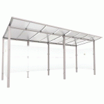 ABRI FUMEURS MODULO 5 M - GRIS 7044 - PROCITY