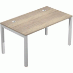 BUREAU PIED MÉTAL TRENDY 25MM - 140CM - CHÊNE CANADIEN GRIS - ARTARREDI