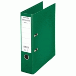 CLASSEUR A LEVIER ESSELTE CHROMOS PLUS - POLYPROPYLENE - DOS 8 CM - A4 - VERT