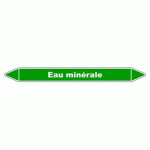 LOT DE 3 - MARQUEUR DE TUYAUTERIE - EAU MINÉRALE - VINYLE LAMINÉ - NFX 08-105 355 X 37 MM