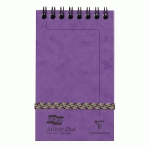 MINOR PAD EUROPA BLOC RELIURE INTÉGRALE EN-TÊTE 7,6X12CM 120 PAGES DÉTACHABLES LIGNÉ - LILAS - LOT DE 10