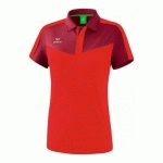 POLO - ERIMA - SQUAD FEMME BORDEAUX/ROUGE