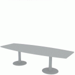 TABLE DE RÉUNION TONNEAU L.280 GRIS - QUADRIFOGLIO