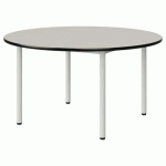 TABLE MALIBU Ø 120 T4 4P STRA BLC SEL W911/NOIR BLC 9016