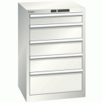 ARMOIRE BLANC GRIS 564X572X850 AVEC 5 TIR. 75KG _ 14.256.180 - LISTA