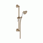 ENSEMBLE DE DOUCHE RÉTRO AVEC DOUCHETTE ET FLEXIBLE - BRONZE - LOUISE JACOB DELAFON
