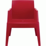 FAUTEUIL BOX ROUGE - STAMP